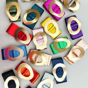 metallic thick italian leather belt
