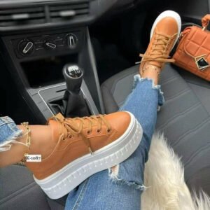 casual platform women's shoes flat womens sneakers