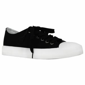 sobeyo women's sneakers canvas lace up low top memory foam cushion