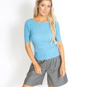 so sweet frill polka dots top