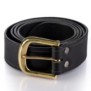 dungeons & dragons leather belt black