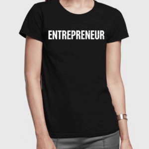 entrepreneur half sleeves women t shirt