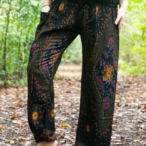 black peacock harem pants women boho pants hippie pants
