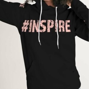 womens hoodie pullover hooded sweatshirt peach graphic /inspire