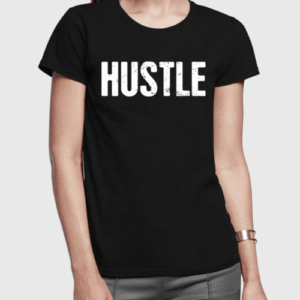 hustle half sleeves women t shirt